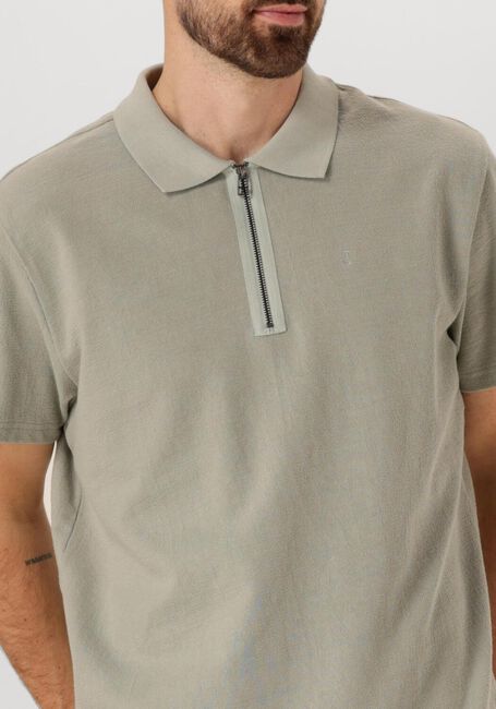 Groene BUTCHER OF BLUE Polo ADRIEN LOOSE ZIP POLO - large