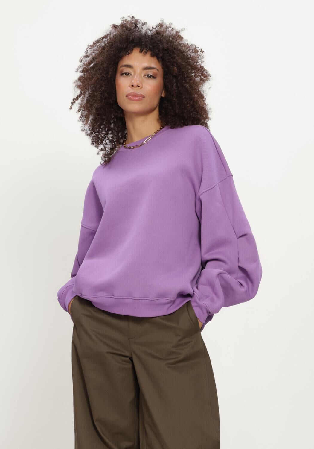 Paarse EDITED Sweater CAIO SWEATER - large