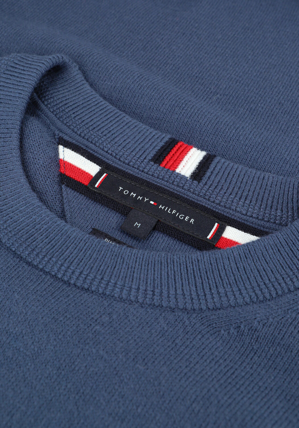 Blauwe TOMMY HILFIGER Trui PIMA COTTON CASHMERE CREW NECK - large