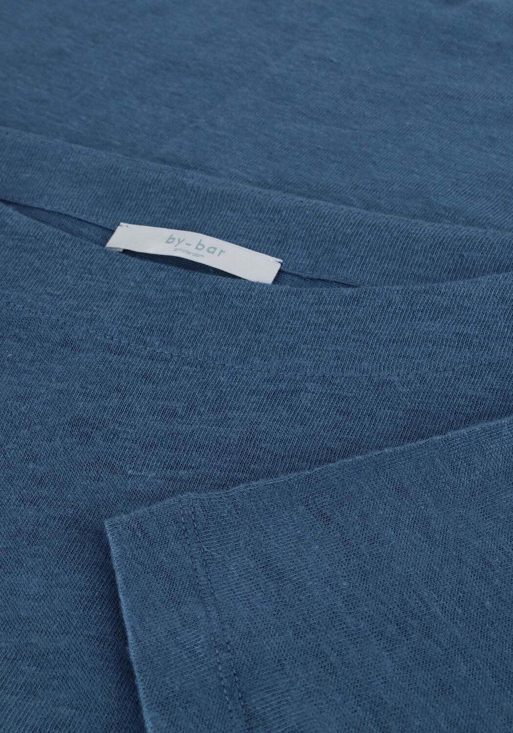 Lichtblauwe BY-BAR Top CALLE LINEN TOP - large