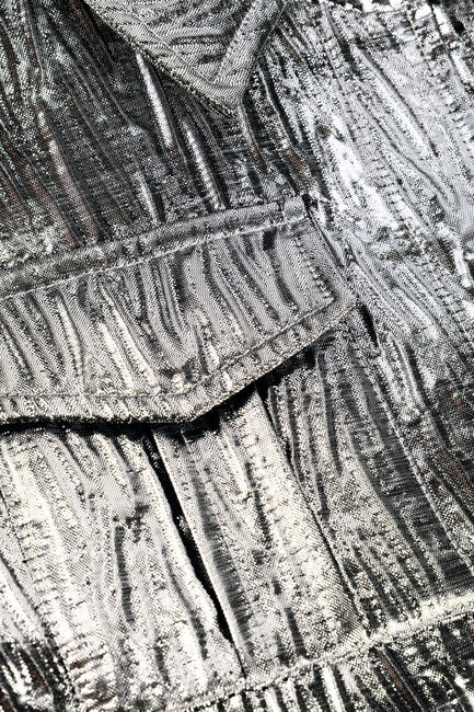 Zilveren ALIX MINI Jack SILVER ARTWORK JACKET - large