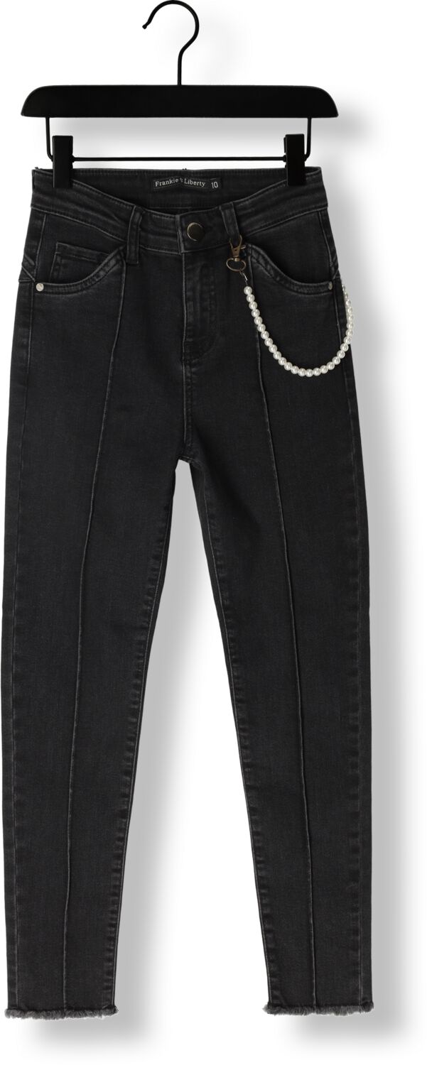 Frankie&Liberty high waist super skinny jeans Liberty zwart Meisjes Stretchdenim 152