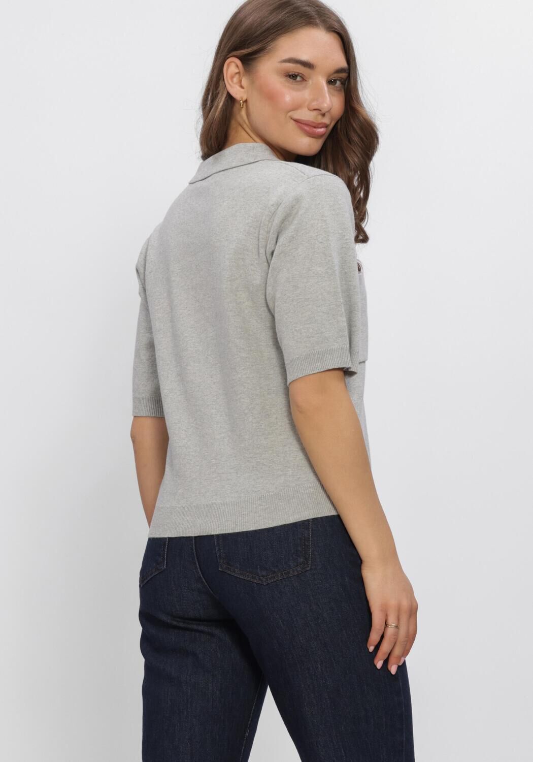 Grijze MY ESSENTIAL WARDROBE Vest MWSTINO KNIT CARDIGAN - large