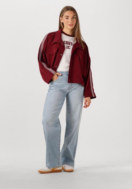 Lichtblauwe ABRAND JEANS Wide jeans MID BAGGY GIA - large