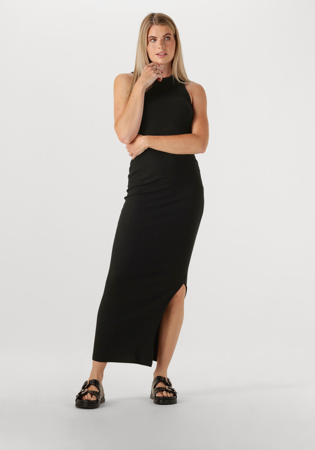 SELECTED FEMME Dames Jurken Slfanna Sl Ankle Tank Dress Zwart