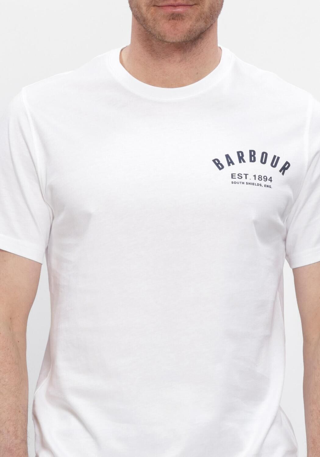 Witte BARBOUR T-shirt PREPPY T-SHIRT - large