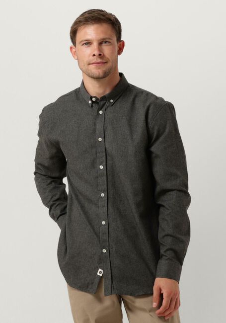 Grijze ANERKJENDT Casual overhemd AKKONRAD MELANGE SHIRT - large