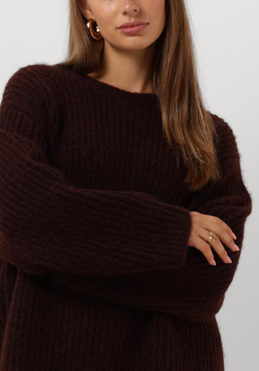 EDITED Dames Truien & Vesten Harriet Jumper Bordeaux