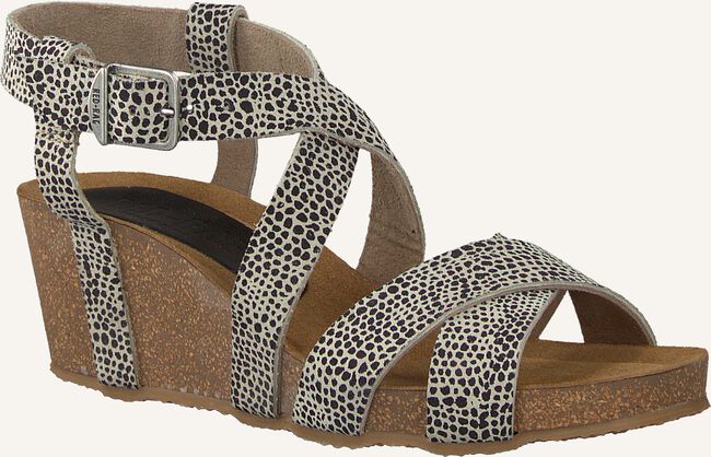 Beige RED-RAG Platte sandalen 78080 Beige RED-RAG Platte sandalen 78080 - large
