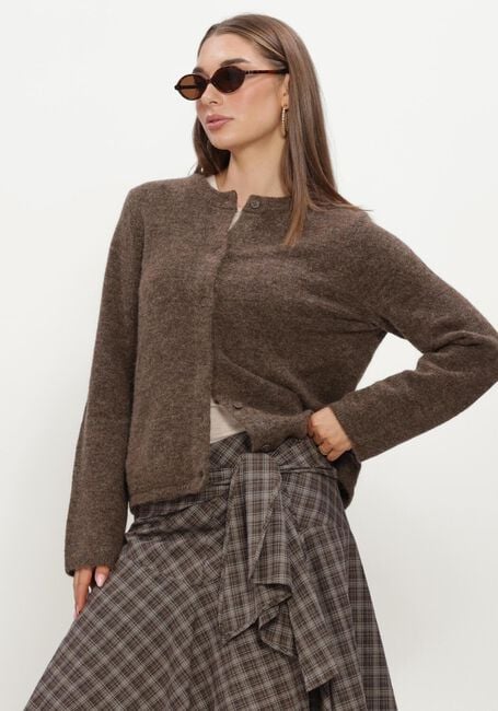 Bruine SELECTED WOMEN Vest SLFLULU NEW LS KNIT CARDIGAN - large