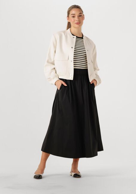 Zwarte NEO NOIR Midirok YARA POPLIN SKIRT - large