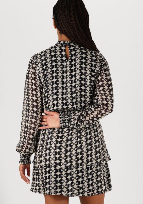 Zwarte AAIKO Mini jurk GABRY IKAT DOT VIS 515 - large