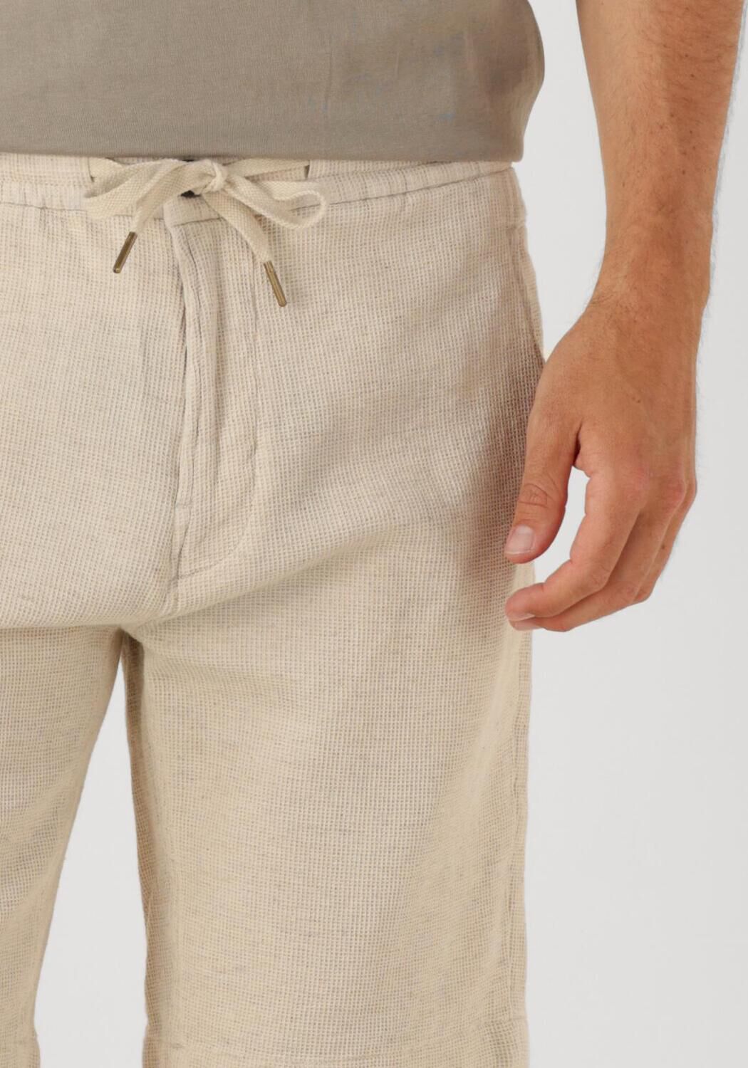 CAST IRON Heren Broeken Chino Shorts Structure Beige