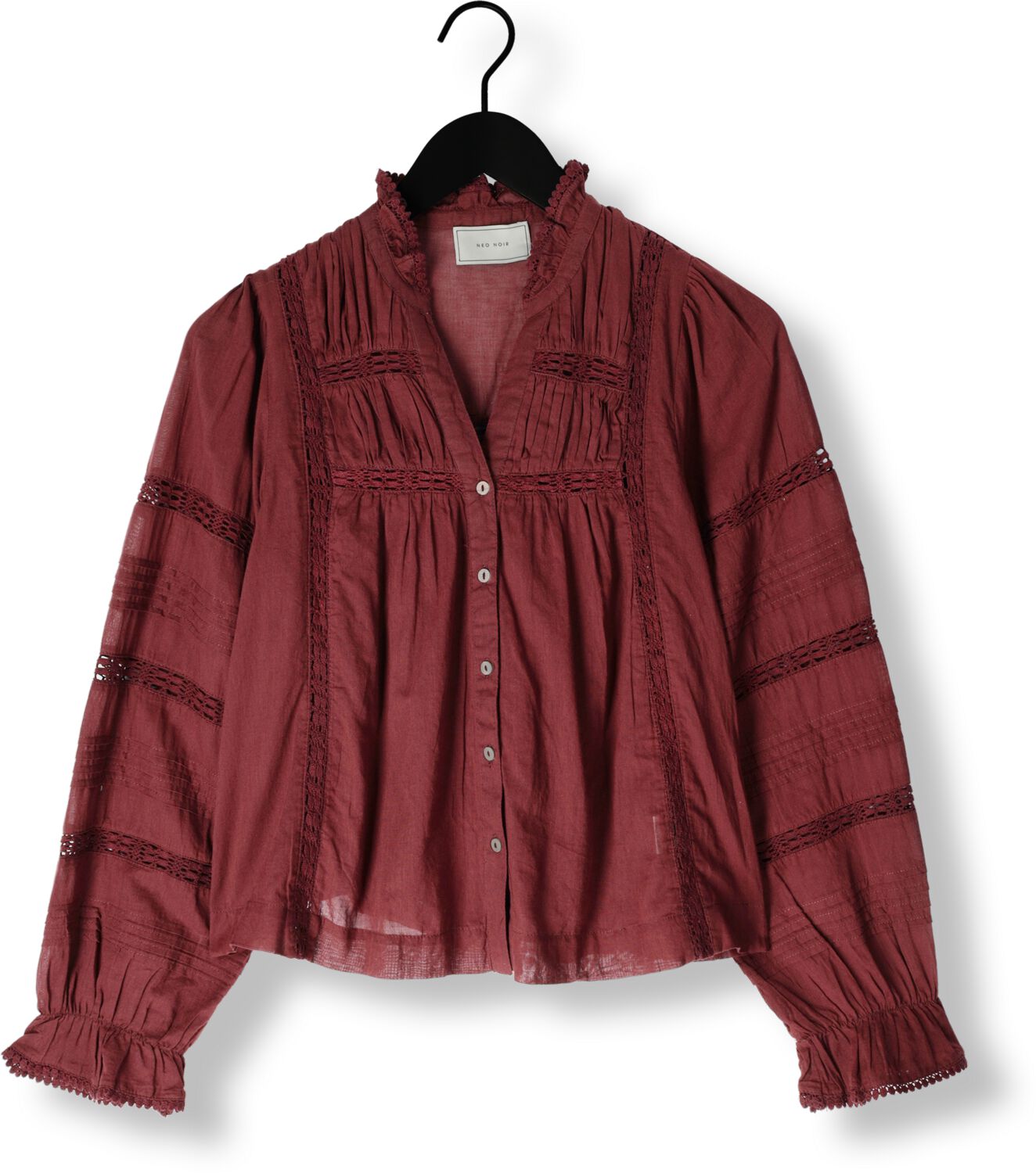 NEO NOIR Dames Blouses Lyla S Voile Blouse Bordeaux
