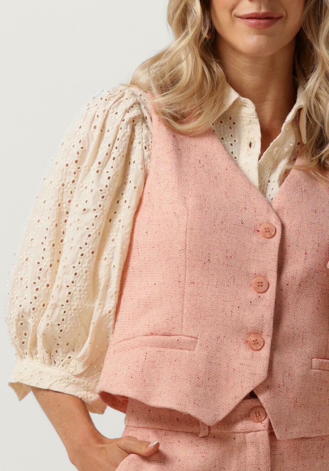 YDENCE Dames Blazers Gilet Opal Perzik