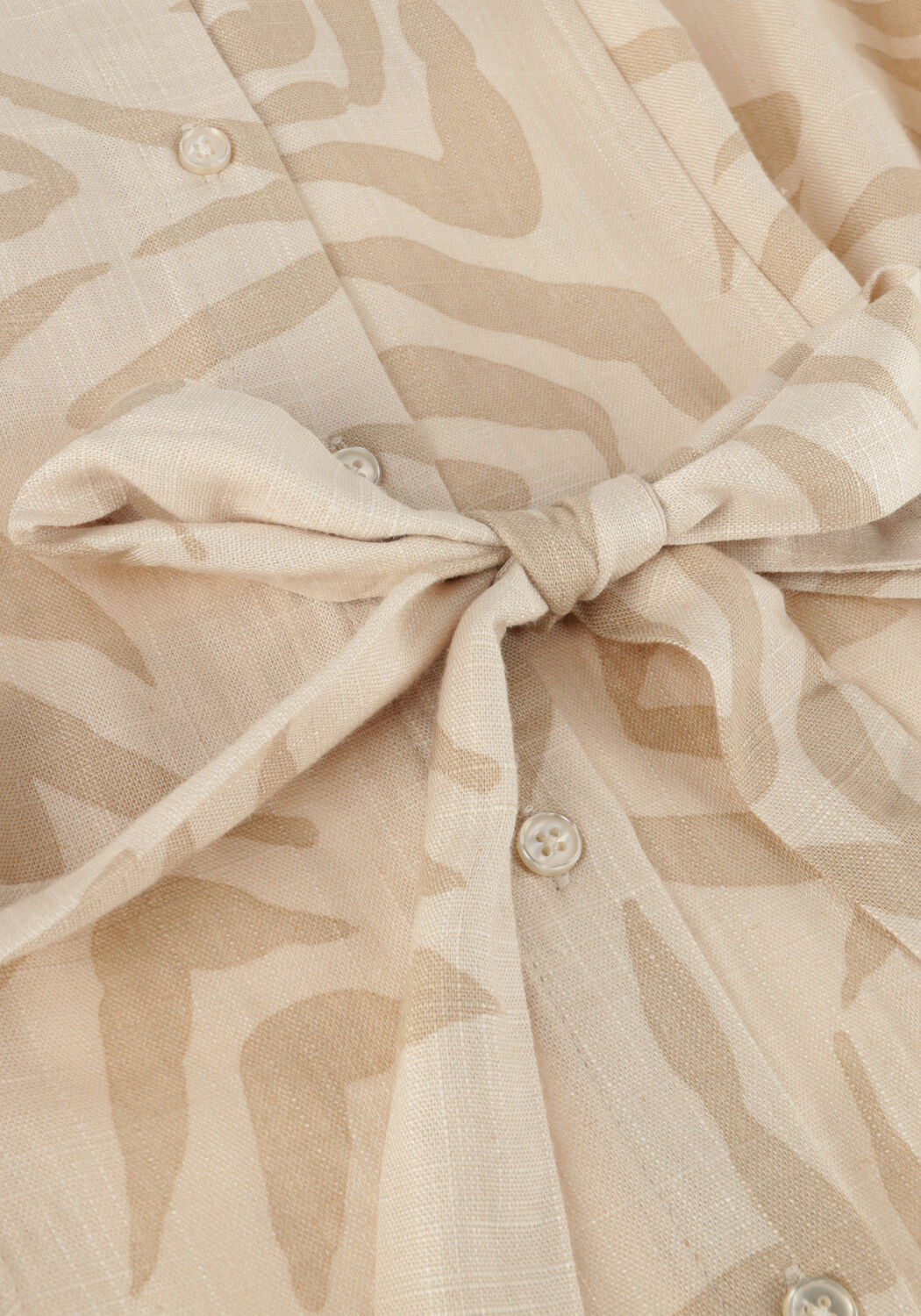 Beige OBJECT Midi jurk OBJEMIRA TILDA L/S DRESS - large