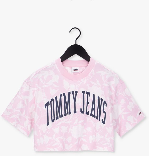 Roze TOMMY JEANS T-shirt TJW AOP COLLEGIATE T - large