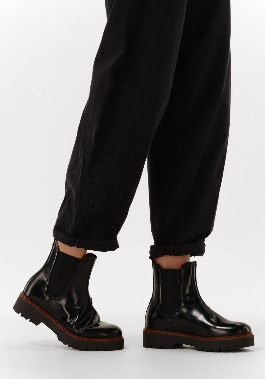 Zwarte SCOTCH & SODA Chelsea boots OLIVINE CHELSEA - large