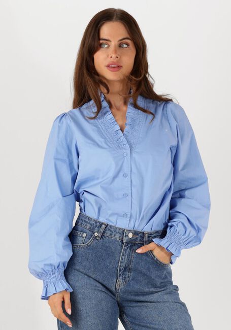 Blauwe NEO NOIR Blouses BRIELLE SOLID SHIRT - large