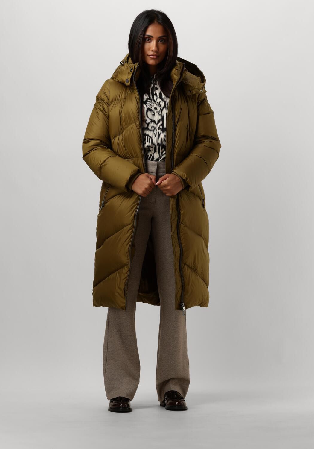 Beaumont Noel Gewatteerde Jas Groen Puffer Stijl Green Dames