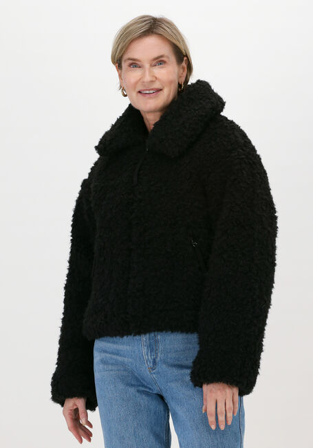 Zwarte UGG Teddy jas W MAEVE SHERPA JACKET - large