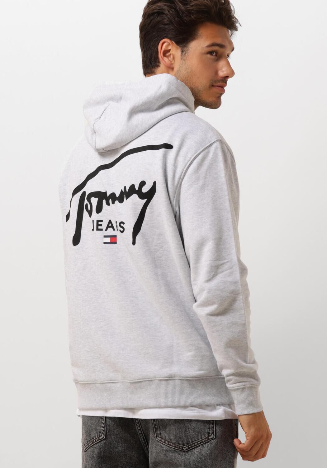 TOMMY JEANS Heren Truien & Vesten Tjm Reg Entry Graphic Hoodie Ext Lichtgrijs