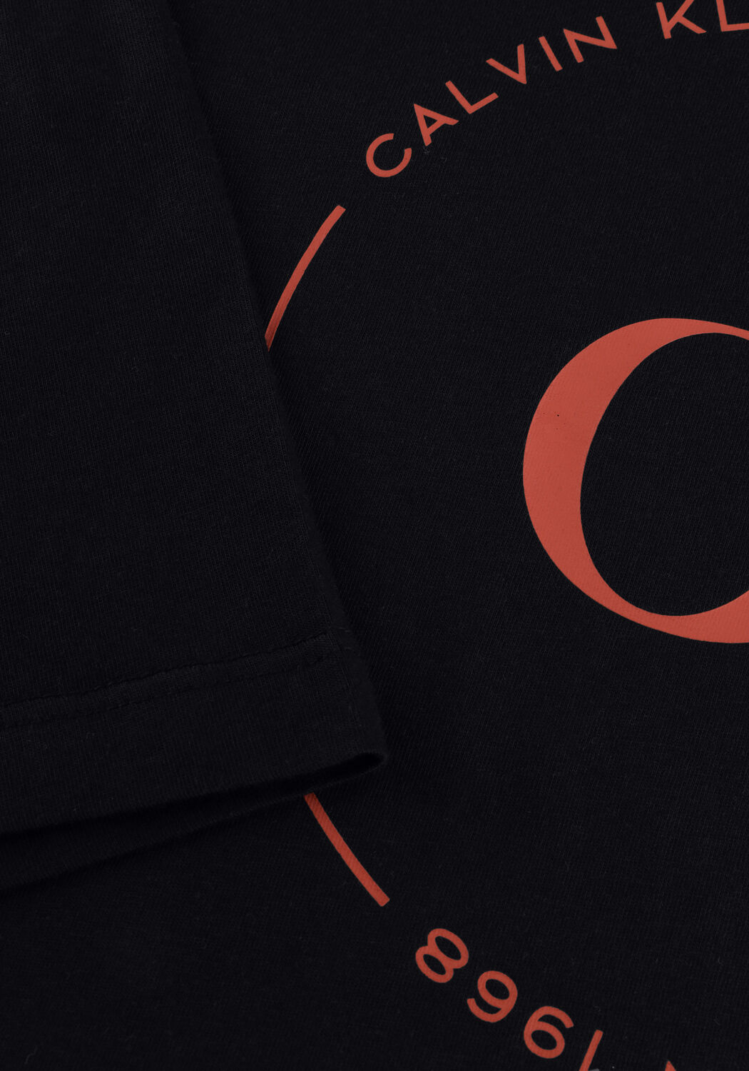 Zwarte CALVIN KLEIN T-shirt 30S EU WHOLESALE JEANS GRAPHICS - large