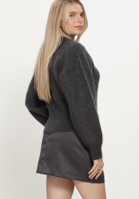 Antraciet SELECTED WOMEN Trui SLWMIRA LS KNIT SHORT O-NECK - large