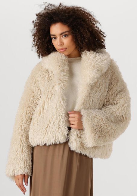 Beige SECOND FEMALE Teddy jas OPHIE JACKET - large