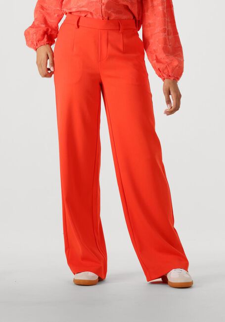 Rode OBJECT Pantalon OBJLISA WIDE PANT - large