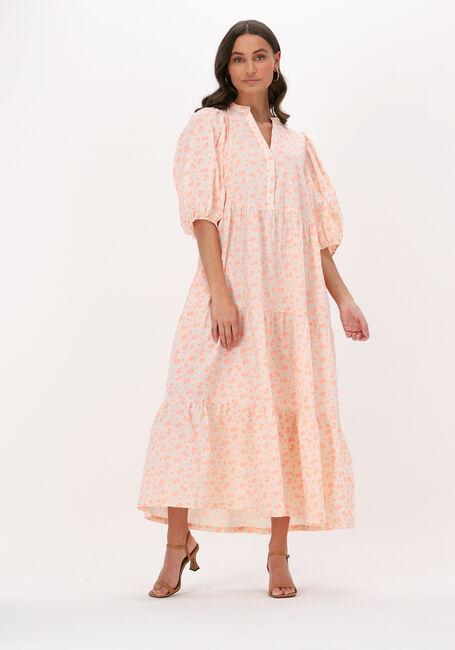 Oranje CO'COUTURE Maxi jurk NEO FLOWER FLOOR DRESS - large