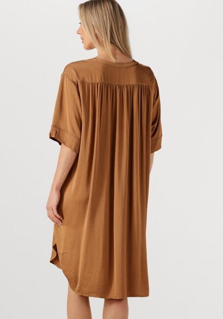 Bruine SUMMUM Midi jurk DRESS SILKY TOUCH - large