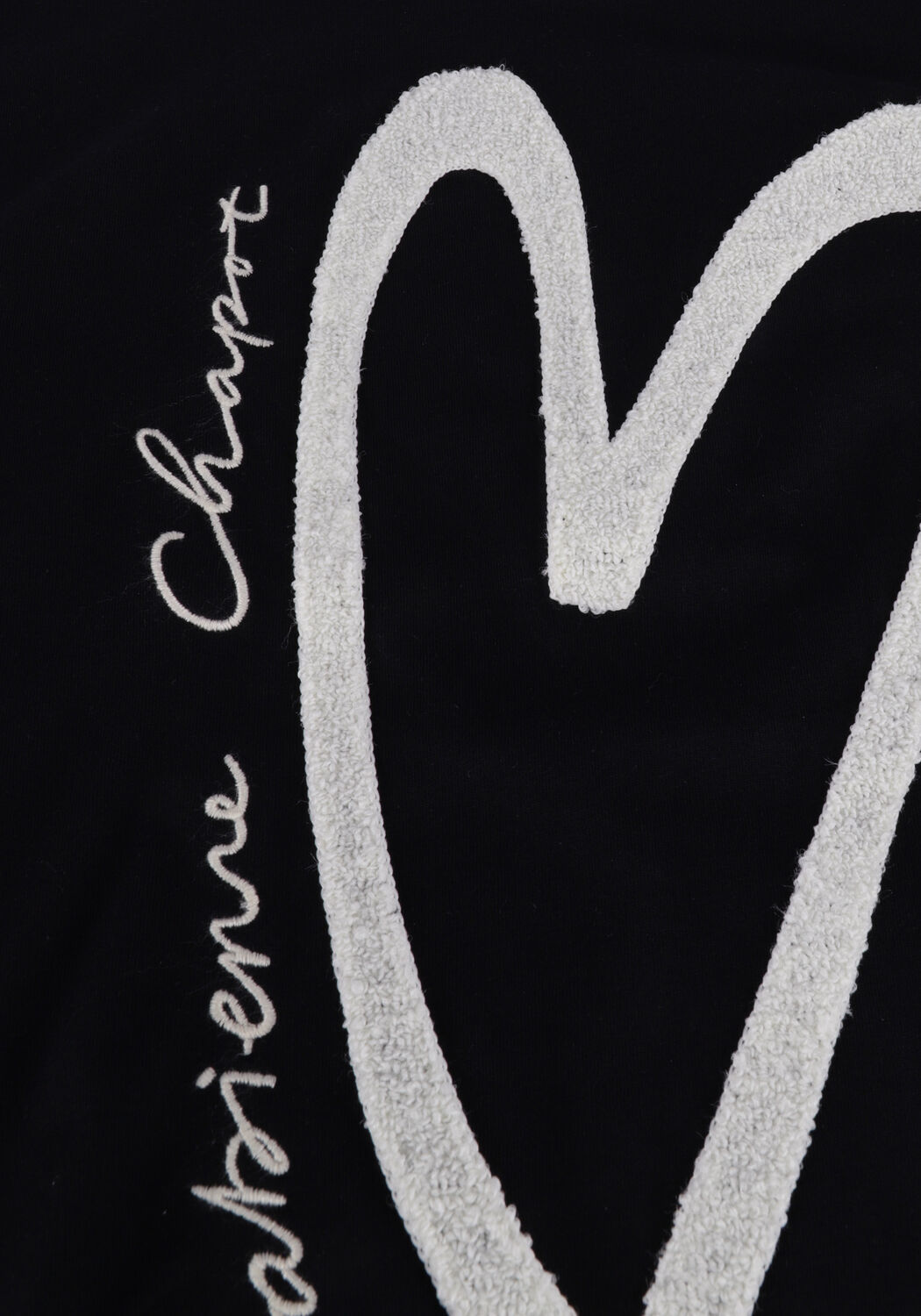 Zwarte FABIENNE CHAPOT T-shirt BERNARD HEART T-SHIRT - large