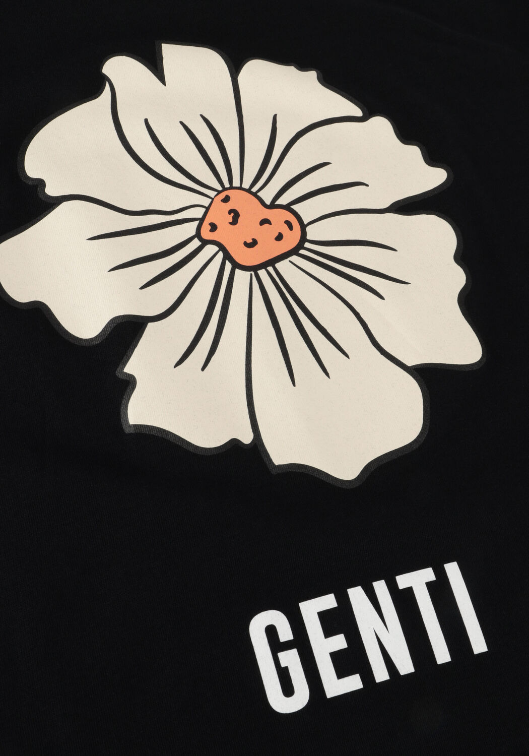 Zwarte GENTI T-shirt J9079-1223 - large
