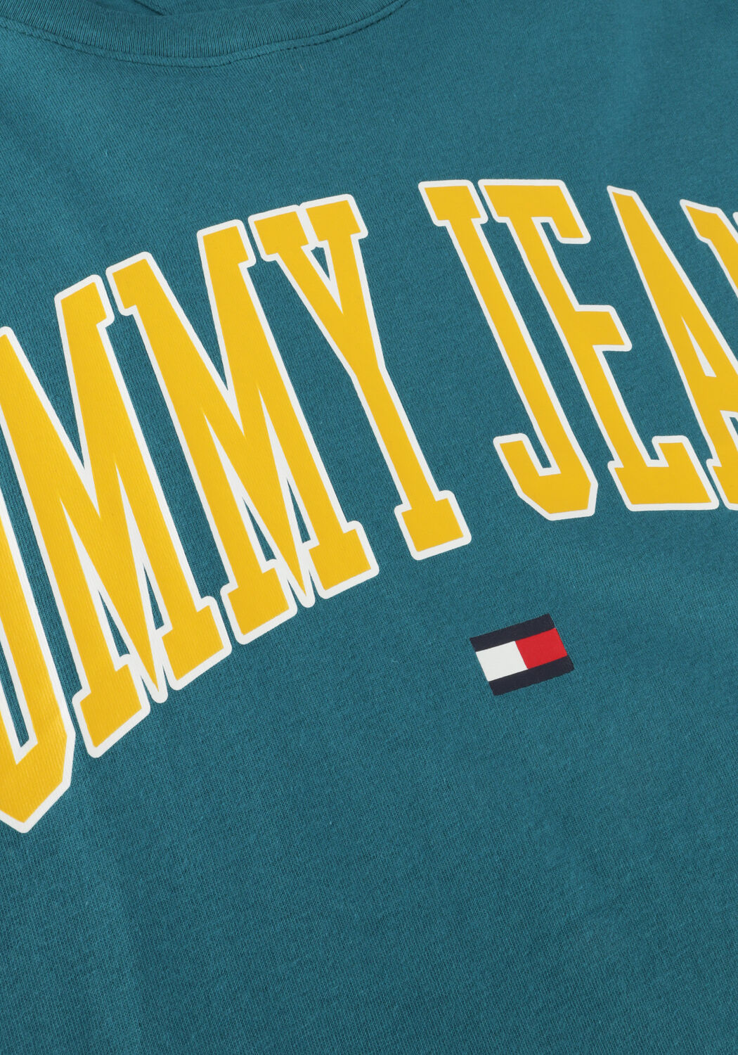 Groene TOMMY JEANS T-shirt TJM REG POPCOLOR VARSITY TEE - large