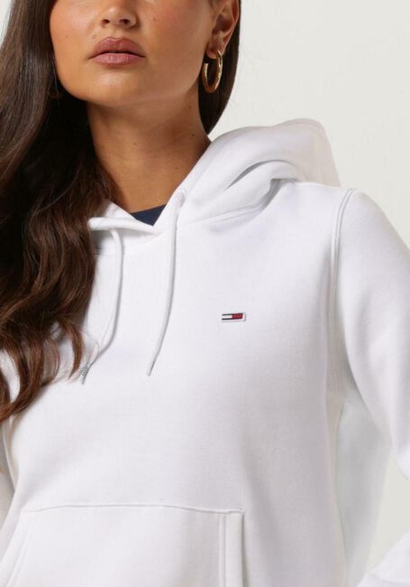 Witte TOMMY JEANS Trui TJW REGULAR FLEECE HOODIE - large