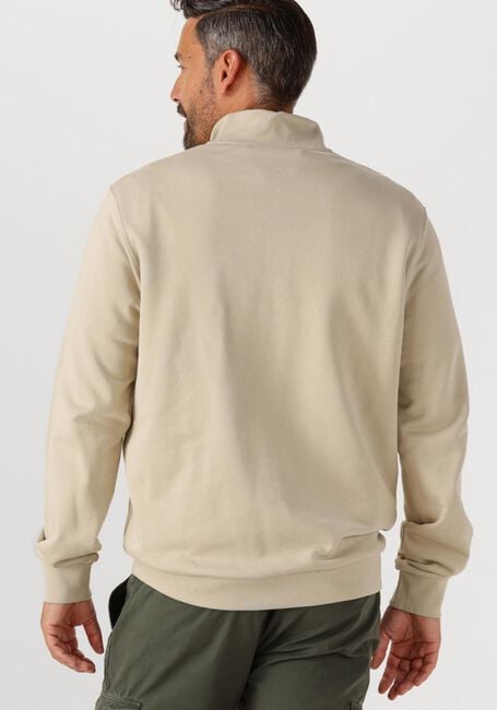 Taupe LYLE & SCOTT Sweater LOOPBACK QUARTER ZIP SWEAT - large