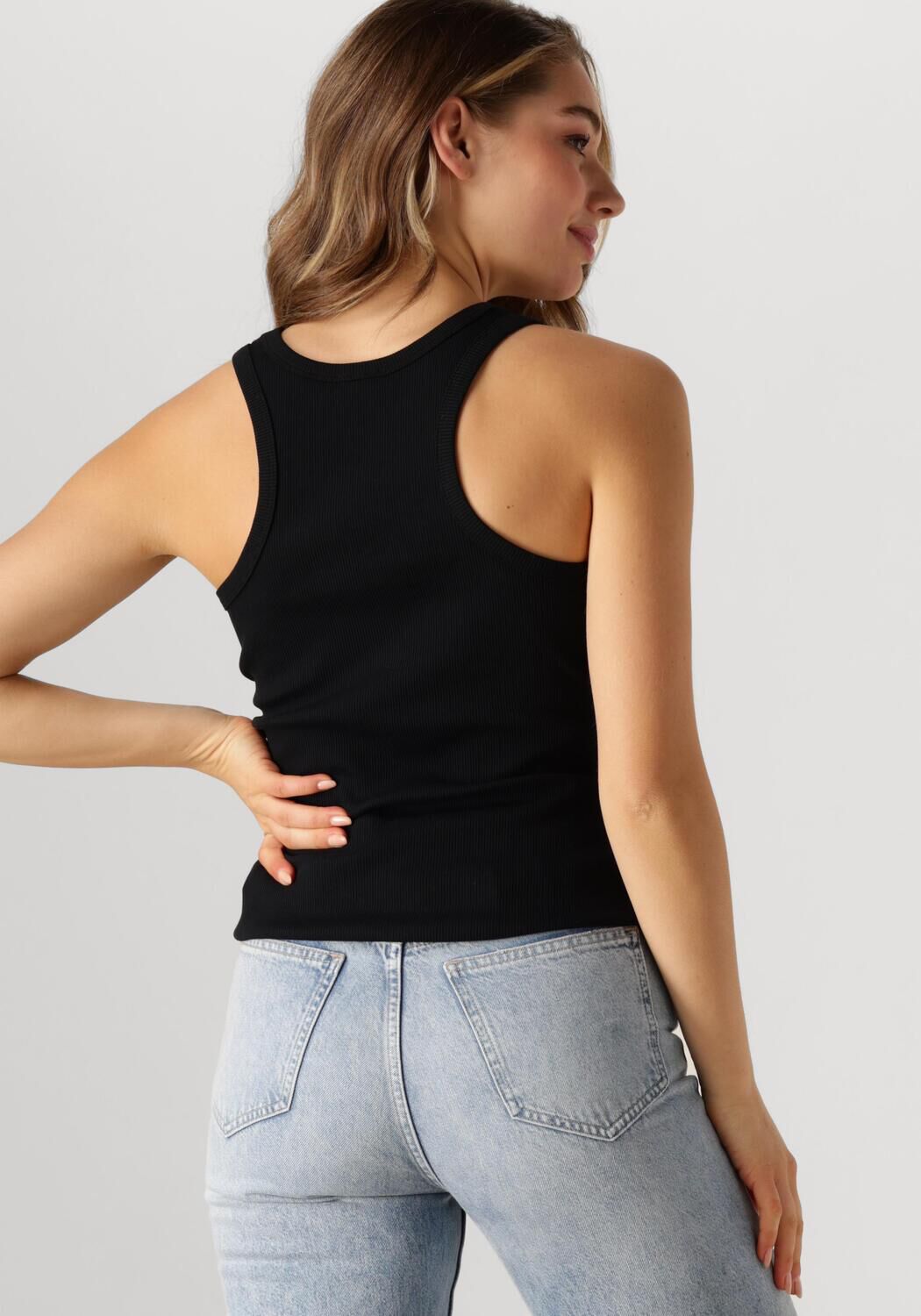 LIU JO Dames Tops & T-shirts Tank Top Logo Zwart