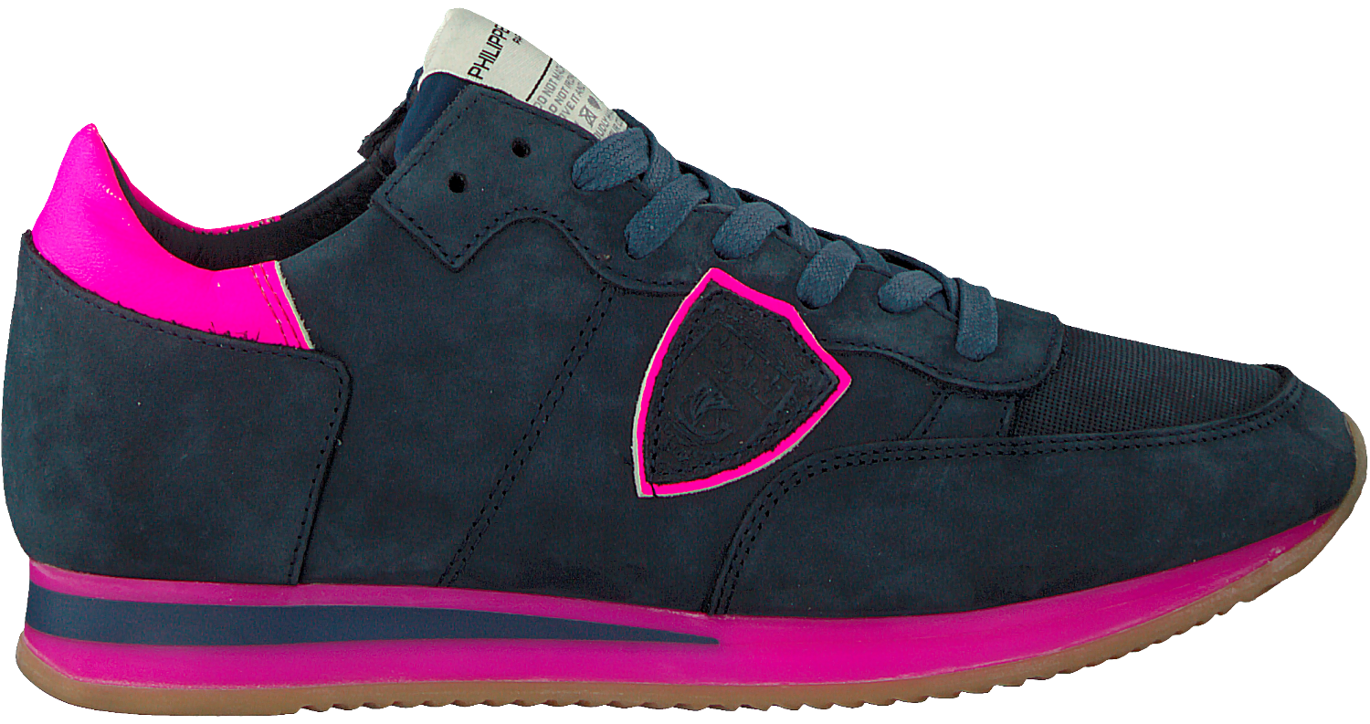 Philippe Model Tropez X Camouflage Neon Blauw/Oranje Herensneakers - Van  Arendonk