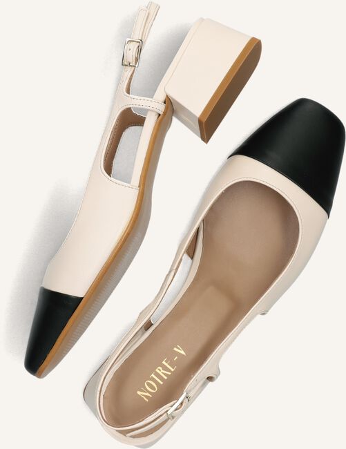 Beige NOTRE-V Slingbacks 08-224 Beige NOTRE-V Slingbacks 08-224 - large