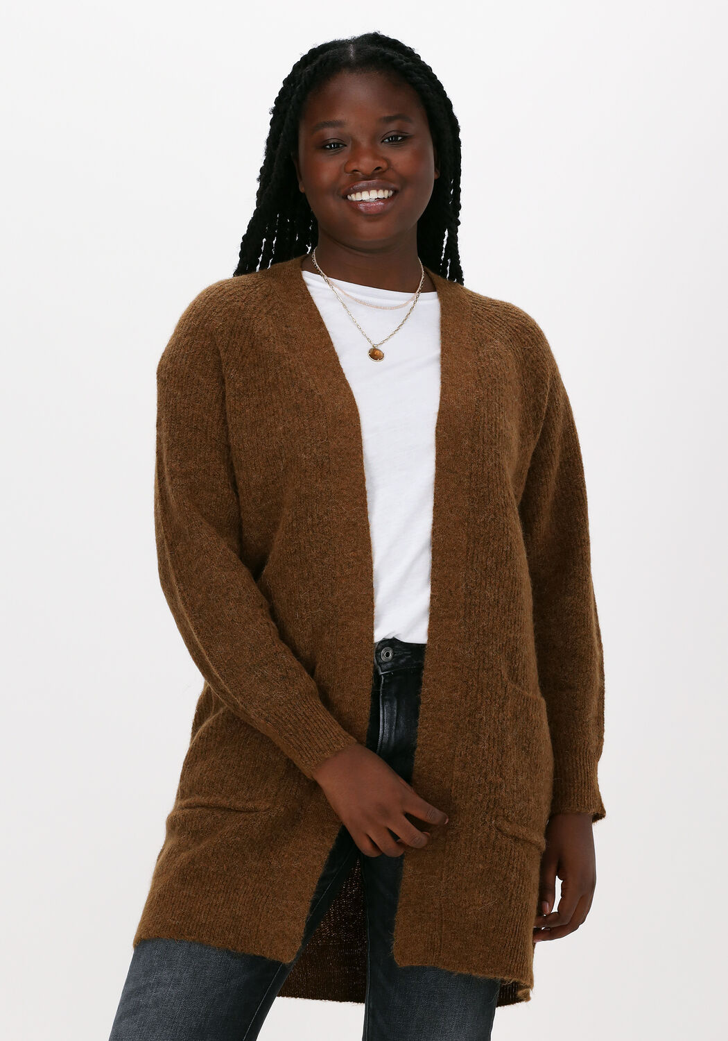 Selected femme vest bruin shop