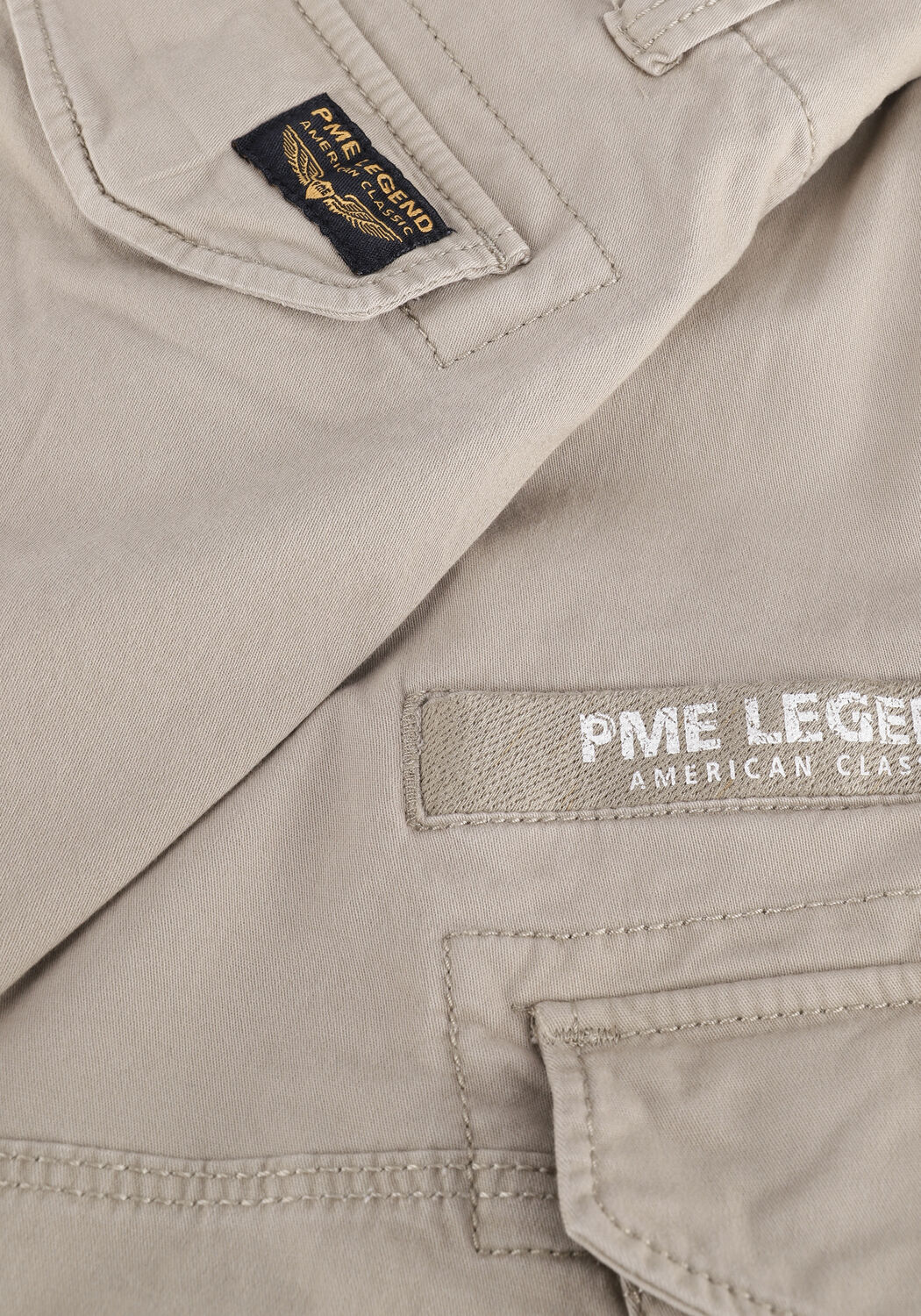 Zand PME LEGEND Korte broek NORDROP CARGO SHORTS STRETCH TWILL - large