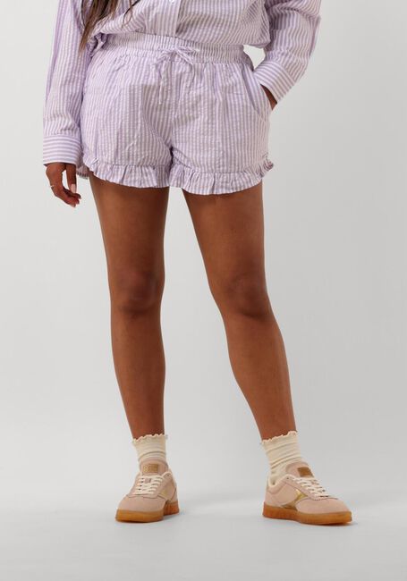 Lila COLOURFUL REBEL Wijde broek SENSA STRIPED RUFFLE SHORT - large