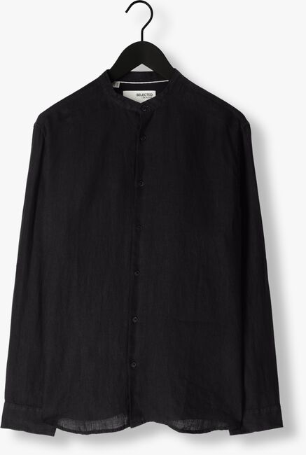 Donkerblauwe SELECTED HOMME Casual overhemd SLHREGKYLIAN-LINEN SHIRT LS BAND - large