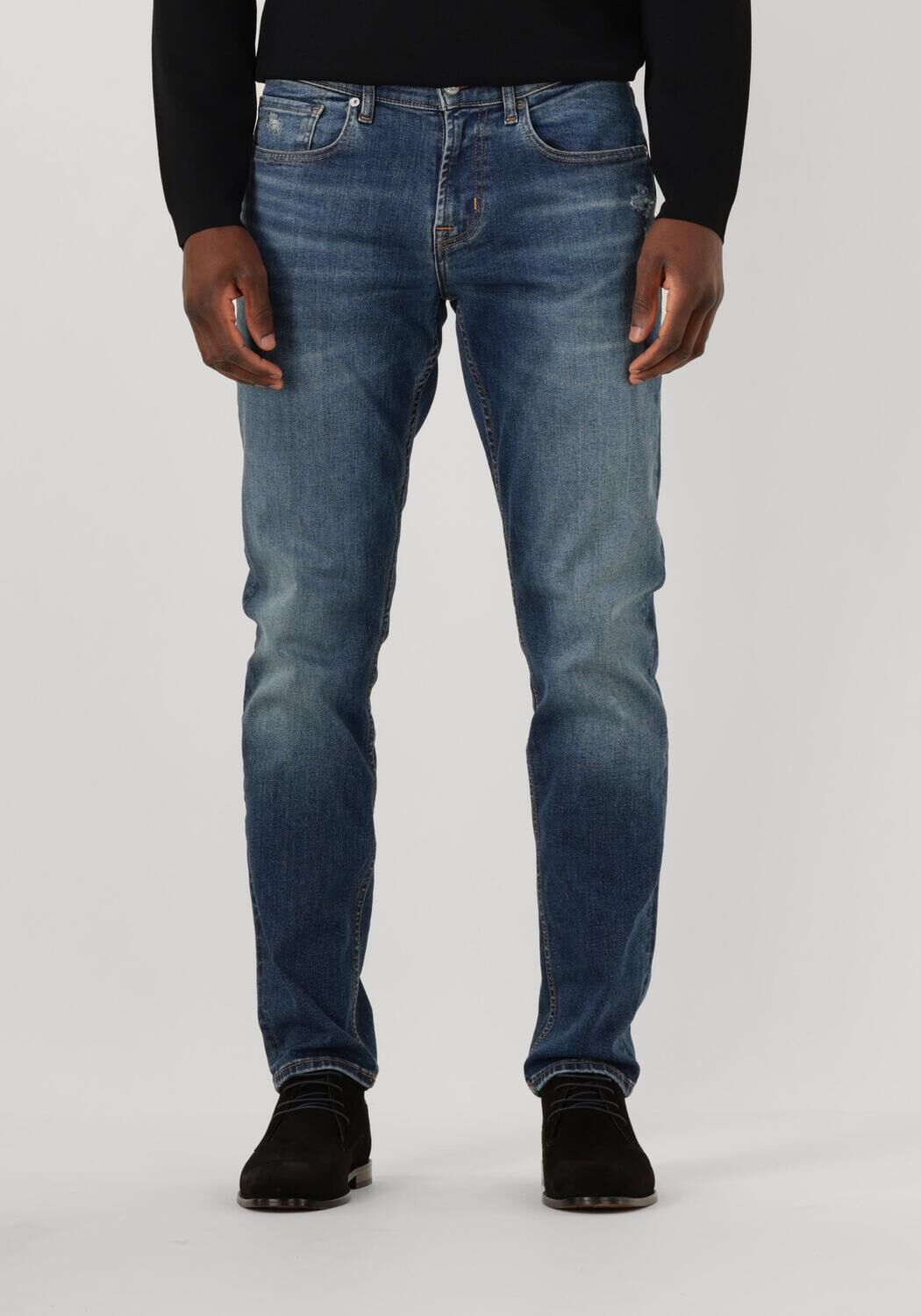 7 FOR ALL MANKIND Heren Jeans Slimmy Tapered Blauw
