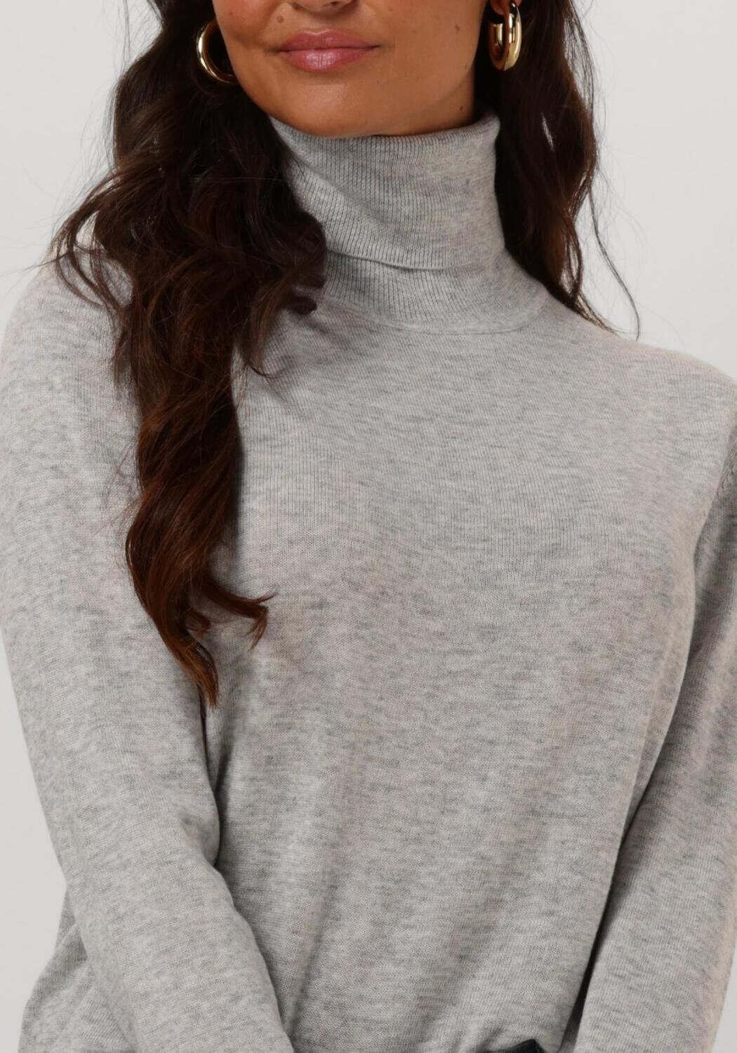 ANOTHER LABEL Dames Truien & Vesten Milla Knitted Pull Lichtgrijs