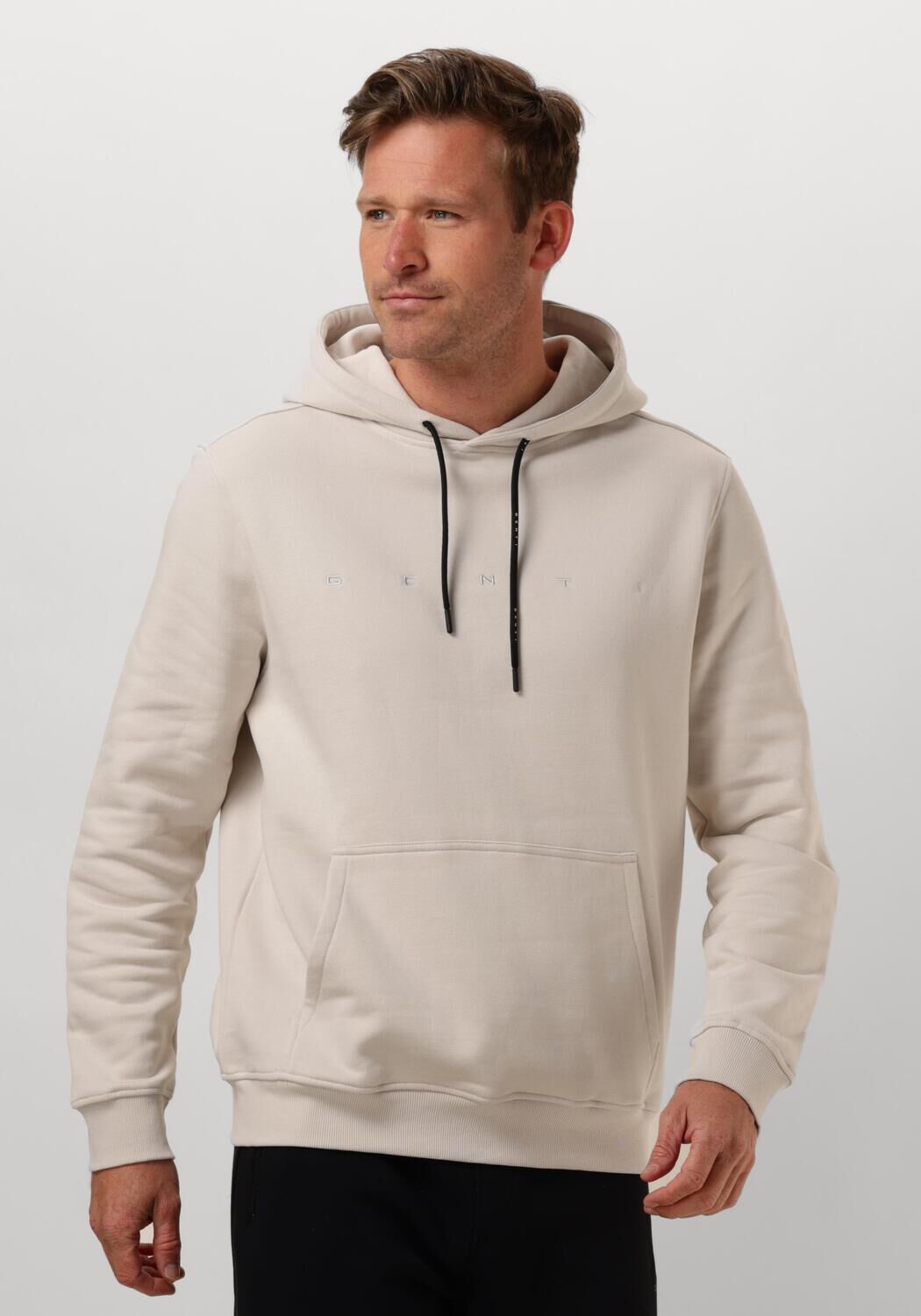 Genti Stijlvolle Sweater voor Mannen Beige Heren