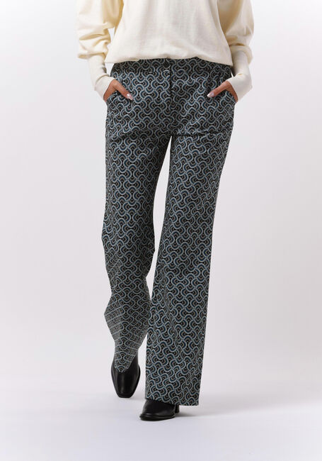 Blauwe DEA KUDIBAL Flared broek EMMA (P) - FLARED PANTS - large