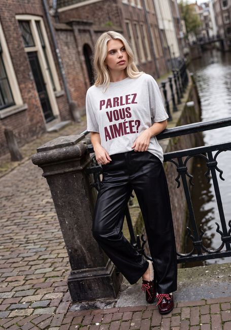 Grijze AIMEE THE LABEL Tops & T-shirts ELARAW6 SHIRT - large