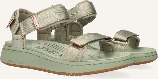 Groene WODEN Platte sandalen LINE Groene WODEN Platte sandalen LINE - large